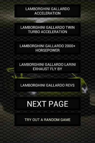 Engine sounds of Gallardo