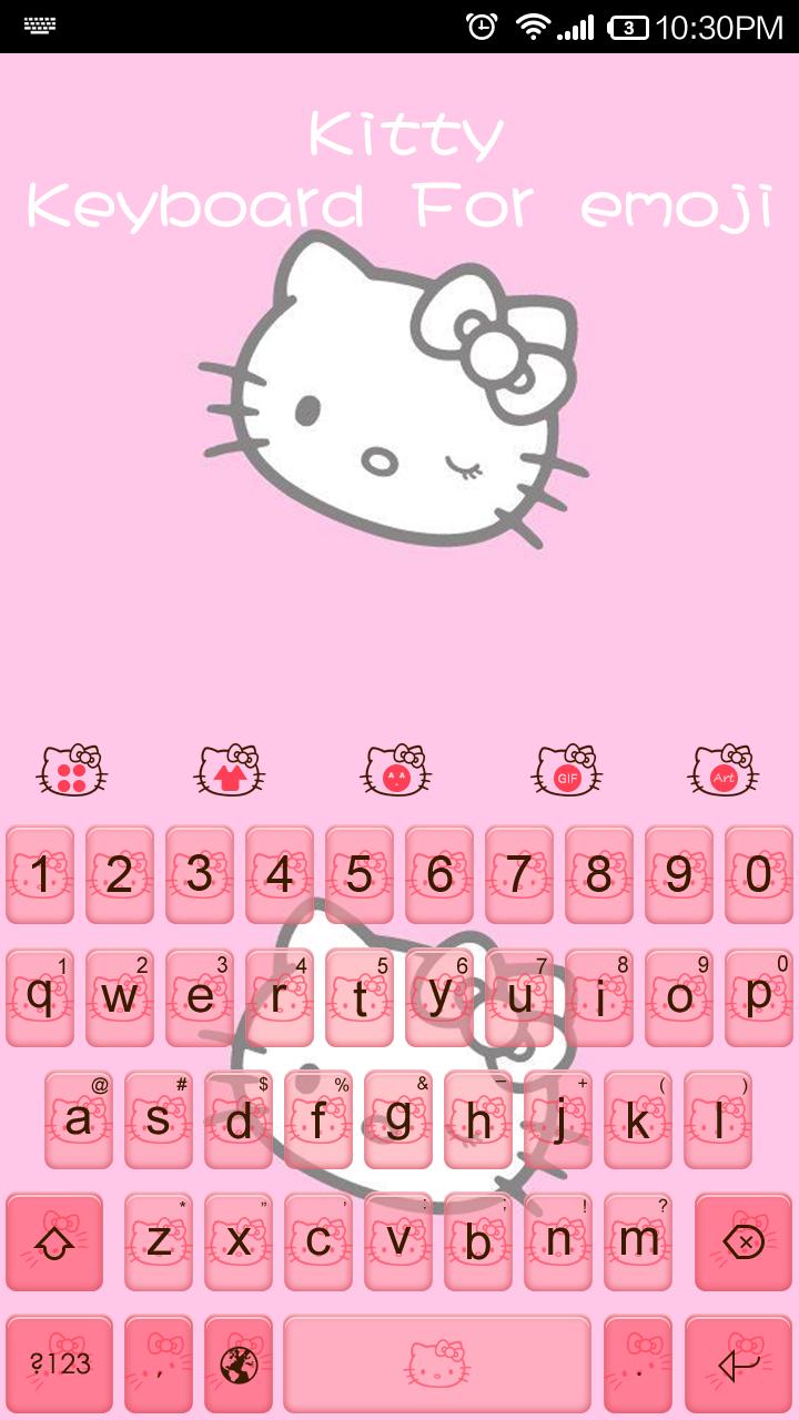 Hello,Kitty-Emoji Keyboard