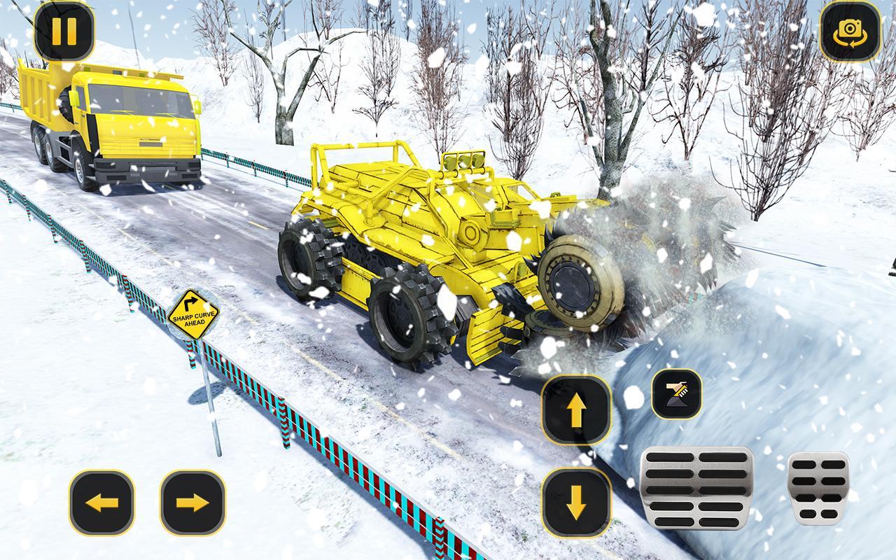 Snow Plow Truck Driving Sim