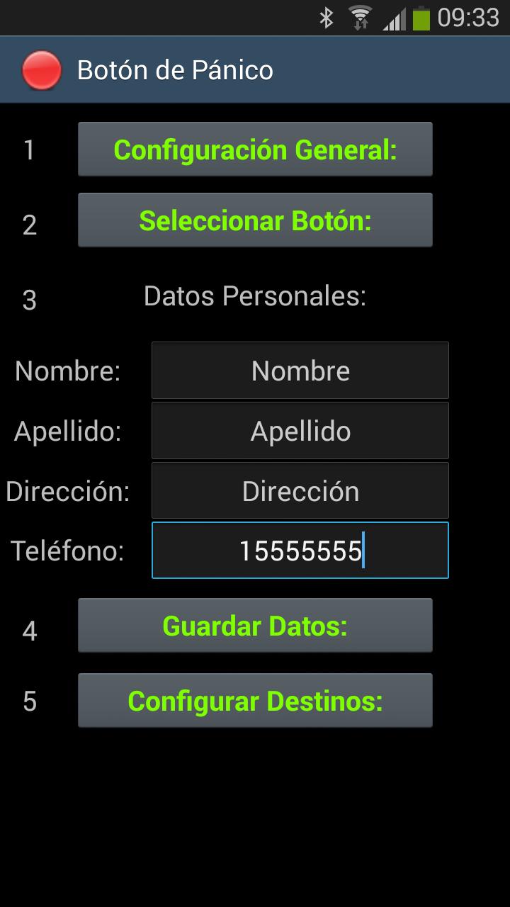 Panic Button Selfie Demo