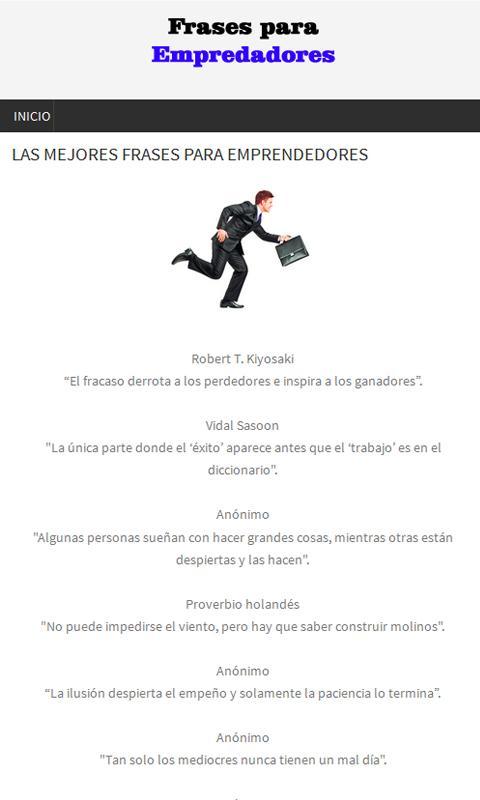 Frases para emprendedores
