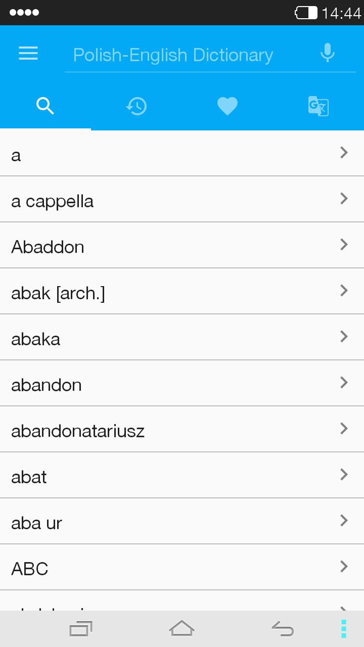 English<->Polish Dictionary