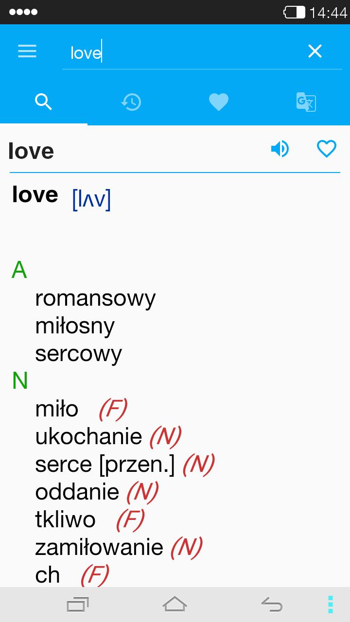 English<->Polish Dictionary