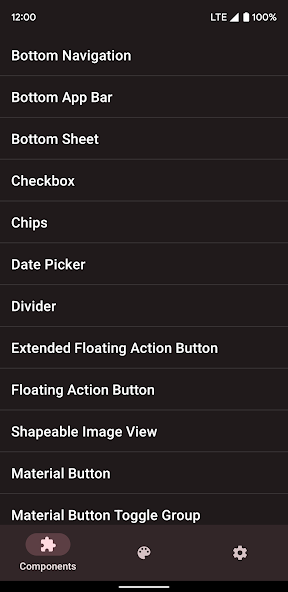 Material Components Gallery