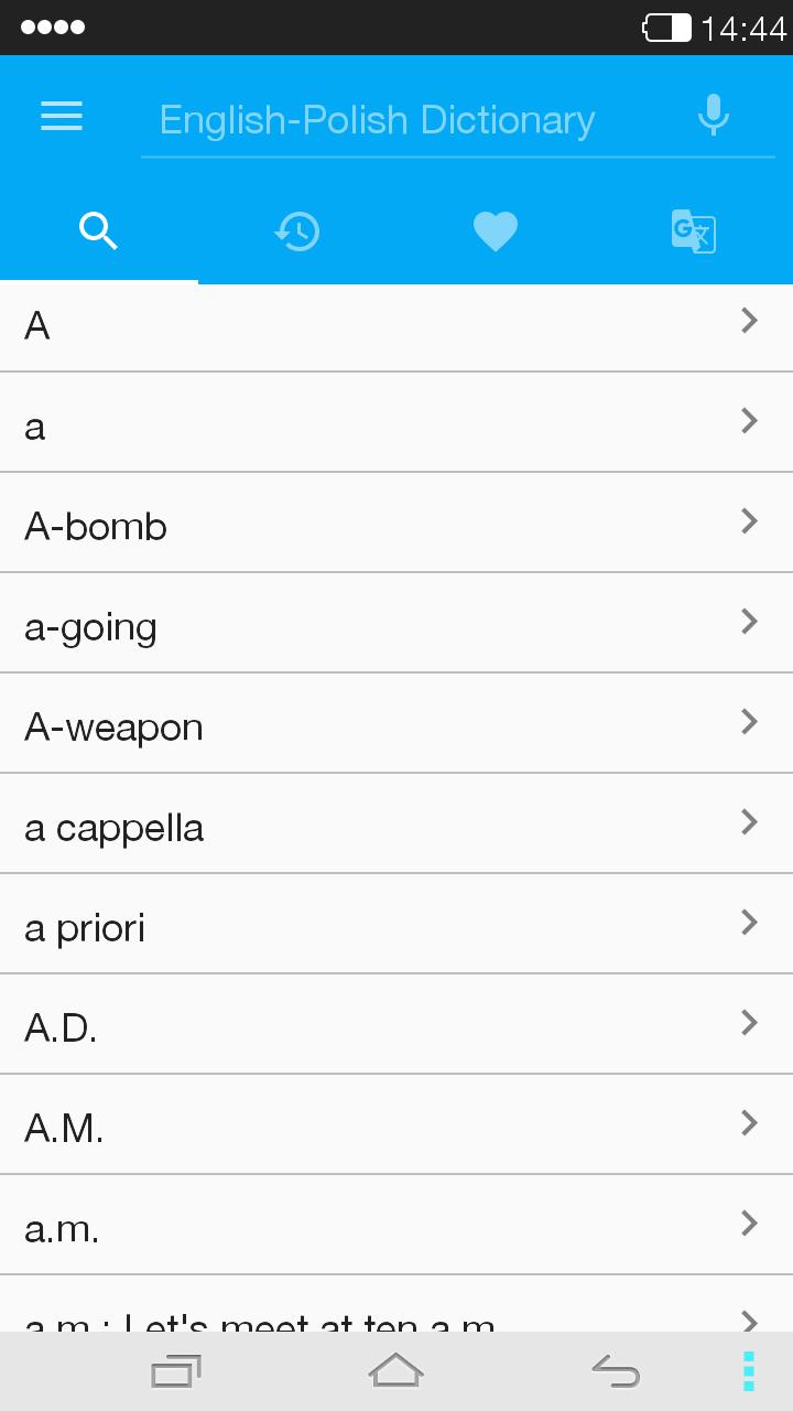 English<->Polish Dictionary