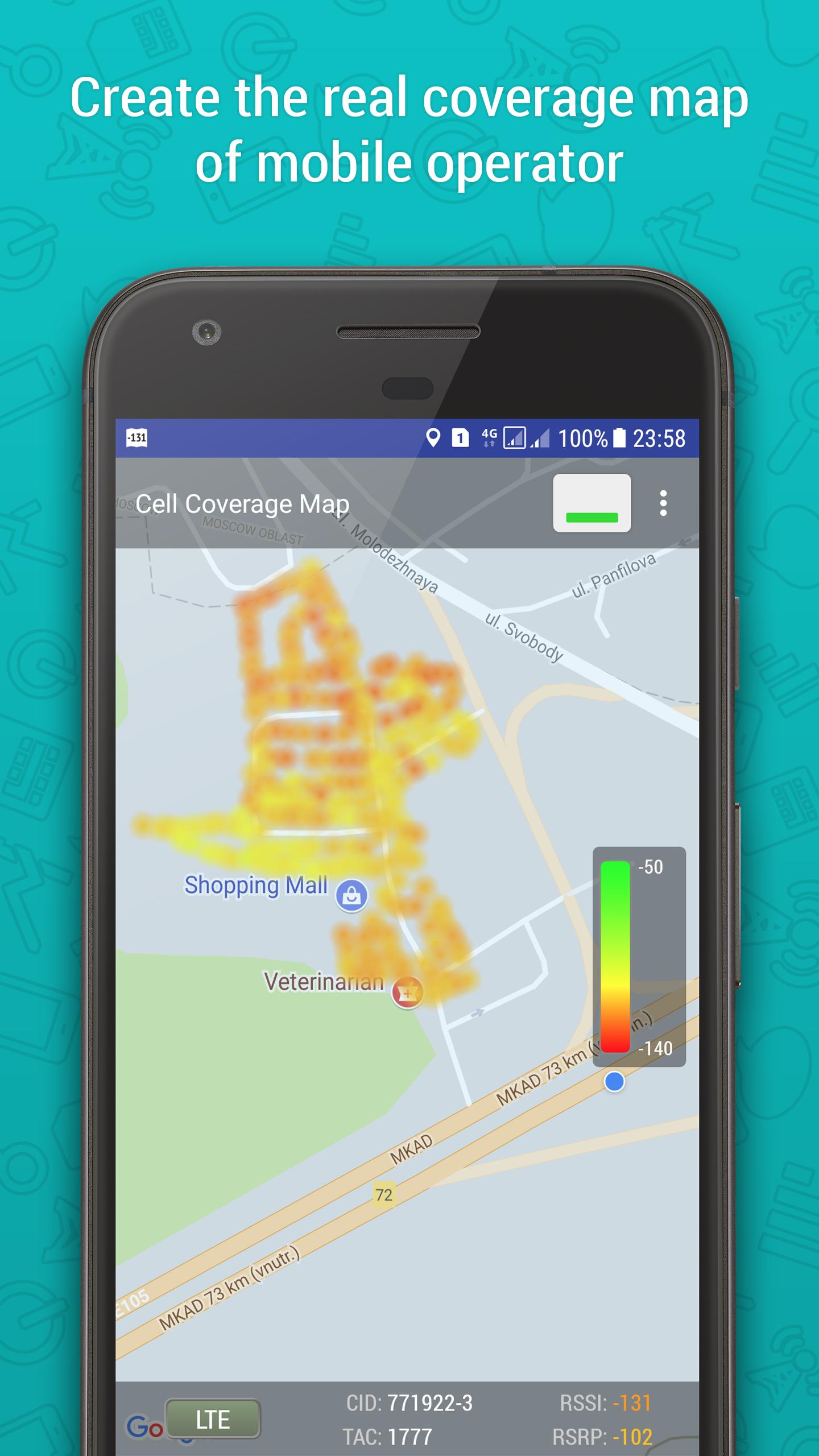 Cell Coverage Map