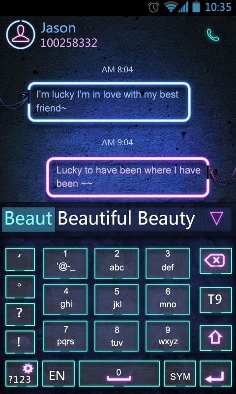 GO Keyboard Neon Theme