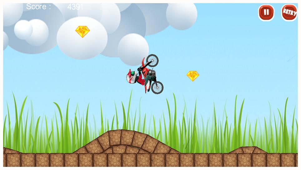 Extreme stunt bike race