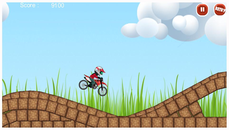 Extreme stunt bike race