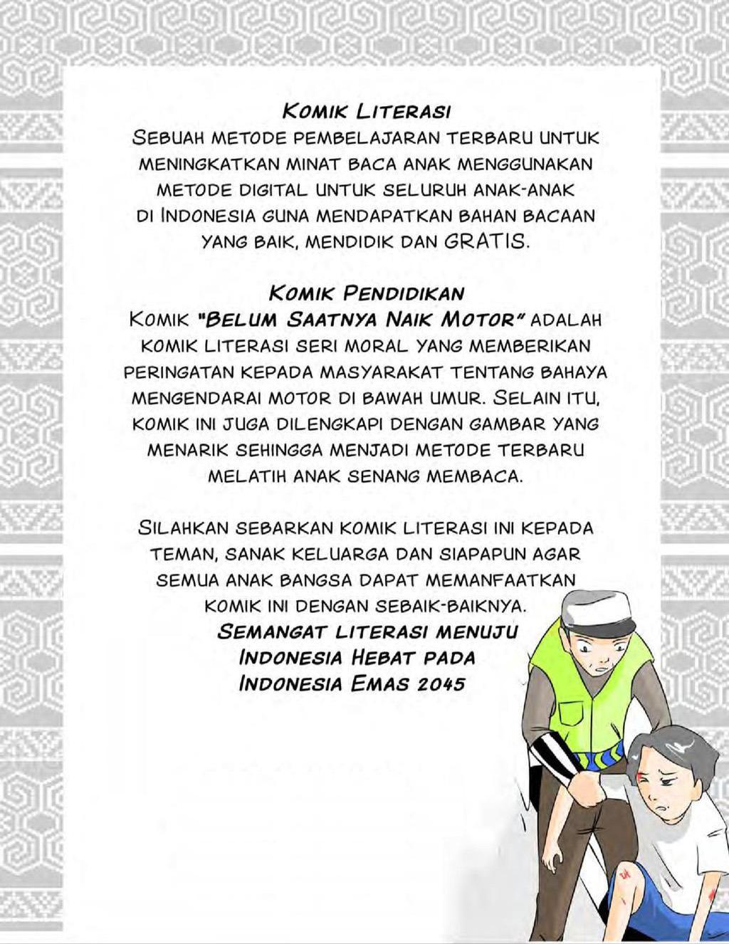 It's Not Time To Ride A Motorcycle, Comic Literacy