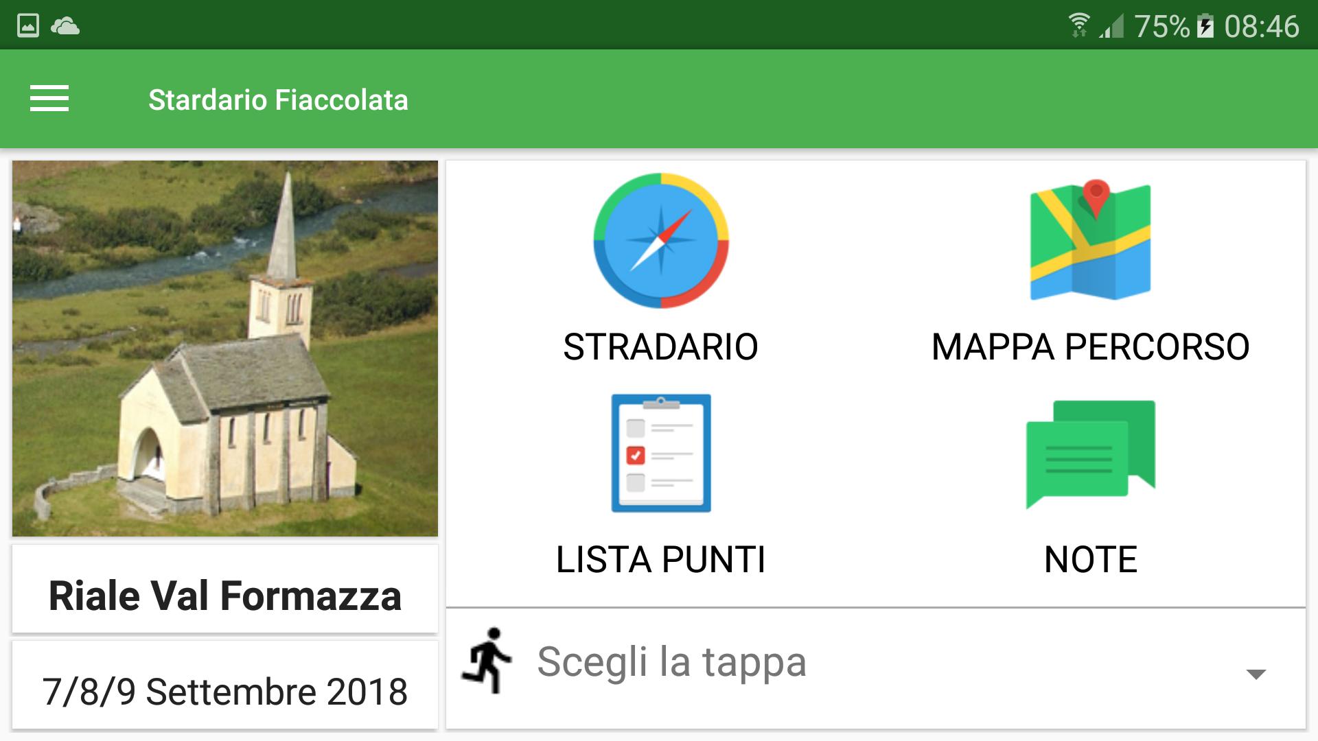 Stradario Fiaccolata 2018