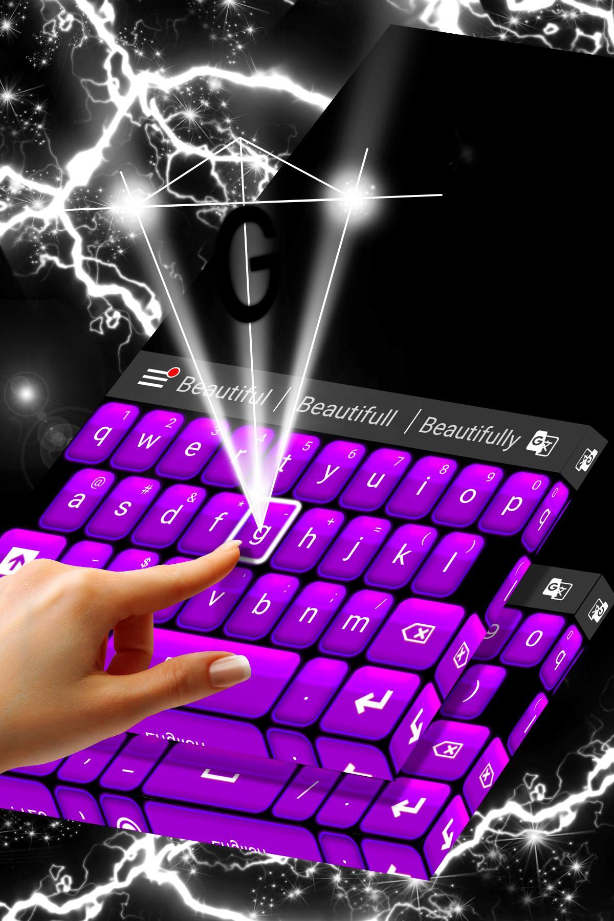 Purple Theme Keyboard