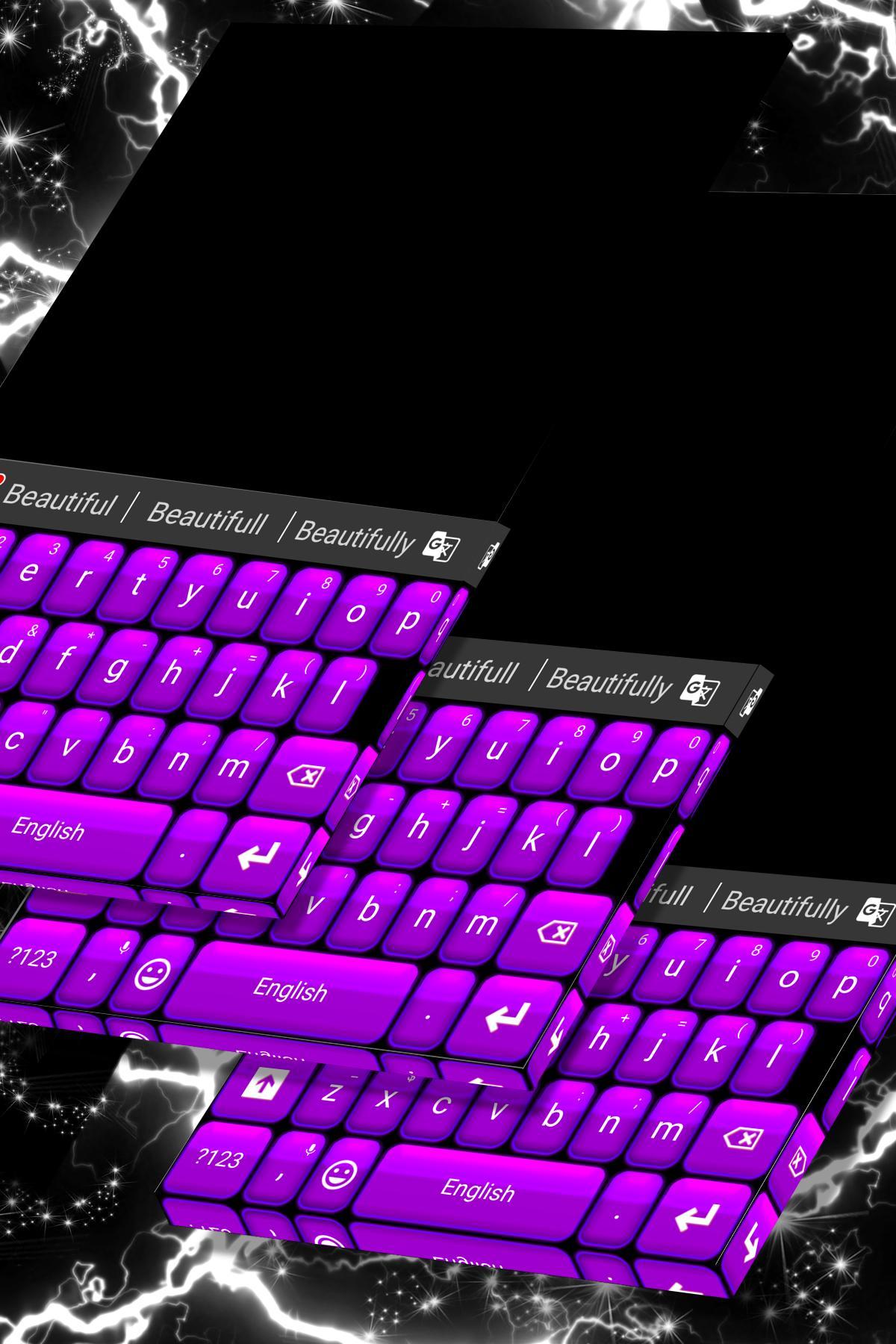 Purple Theme Keyboard