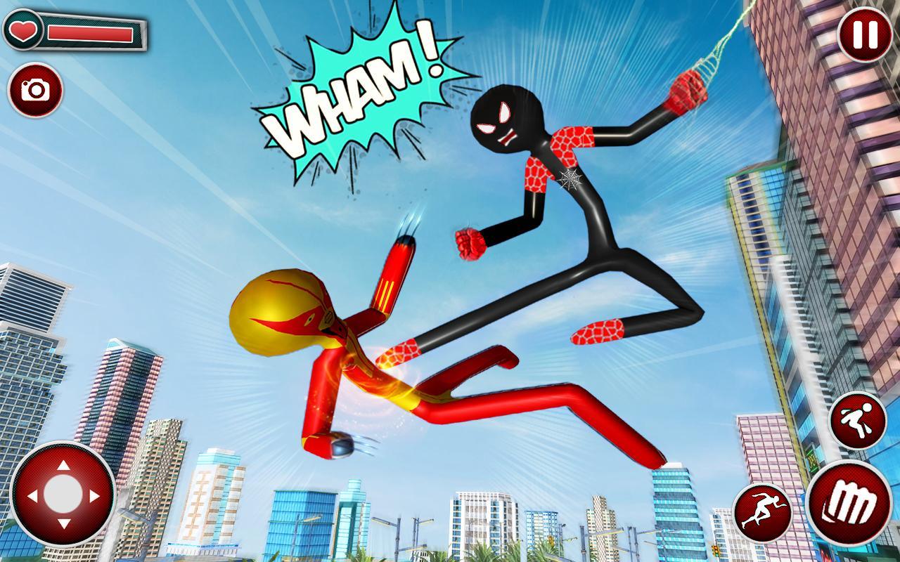 Spider Stickman Rope Superhero : Stickman Games