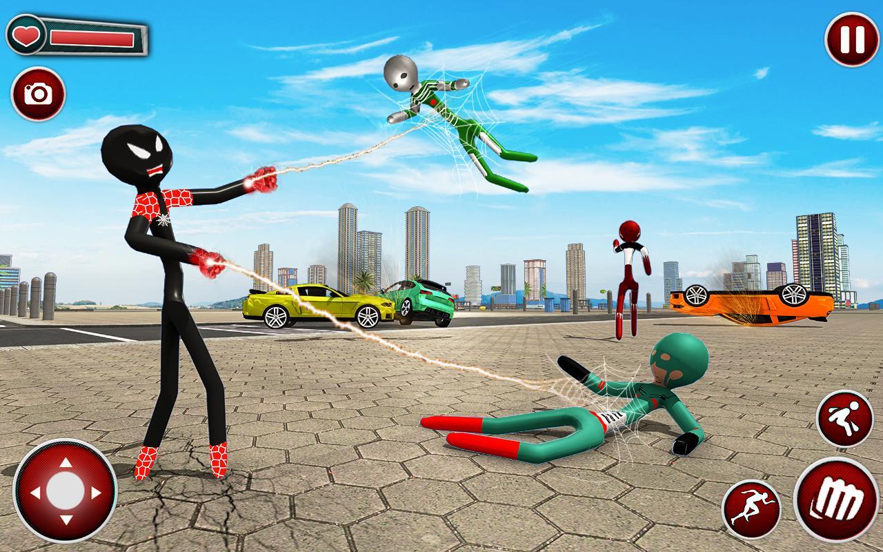 Spider Stickman Rope Superhero : Stickman Games