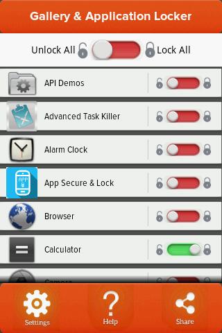 Gallery and App Locker