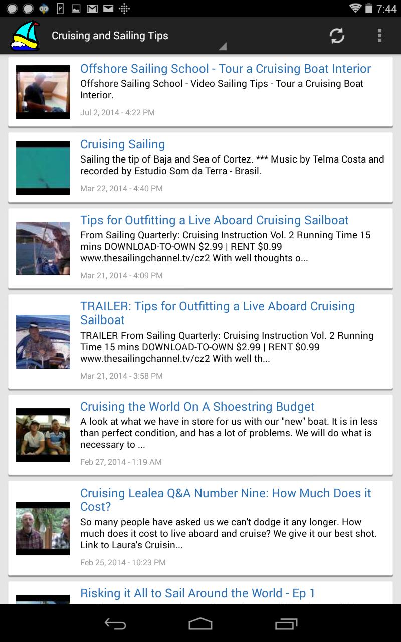 Sailing Lesson Videos