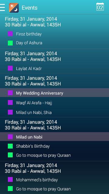 Bohra Calendar