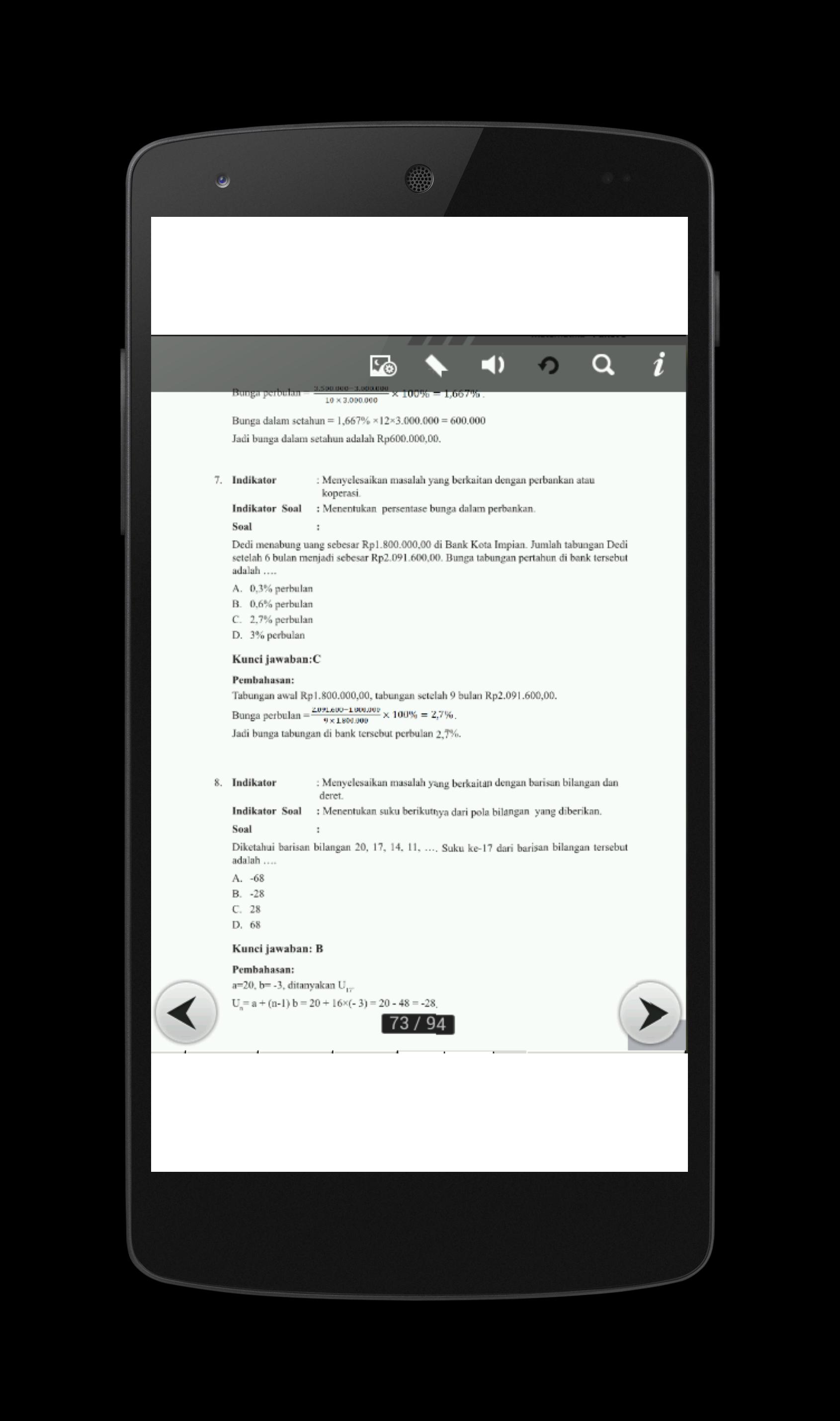 Soal UN SMP Matematika