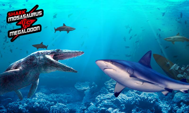 Shark: Mosasaurus vs Megalodon