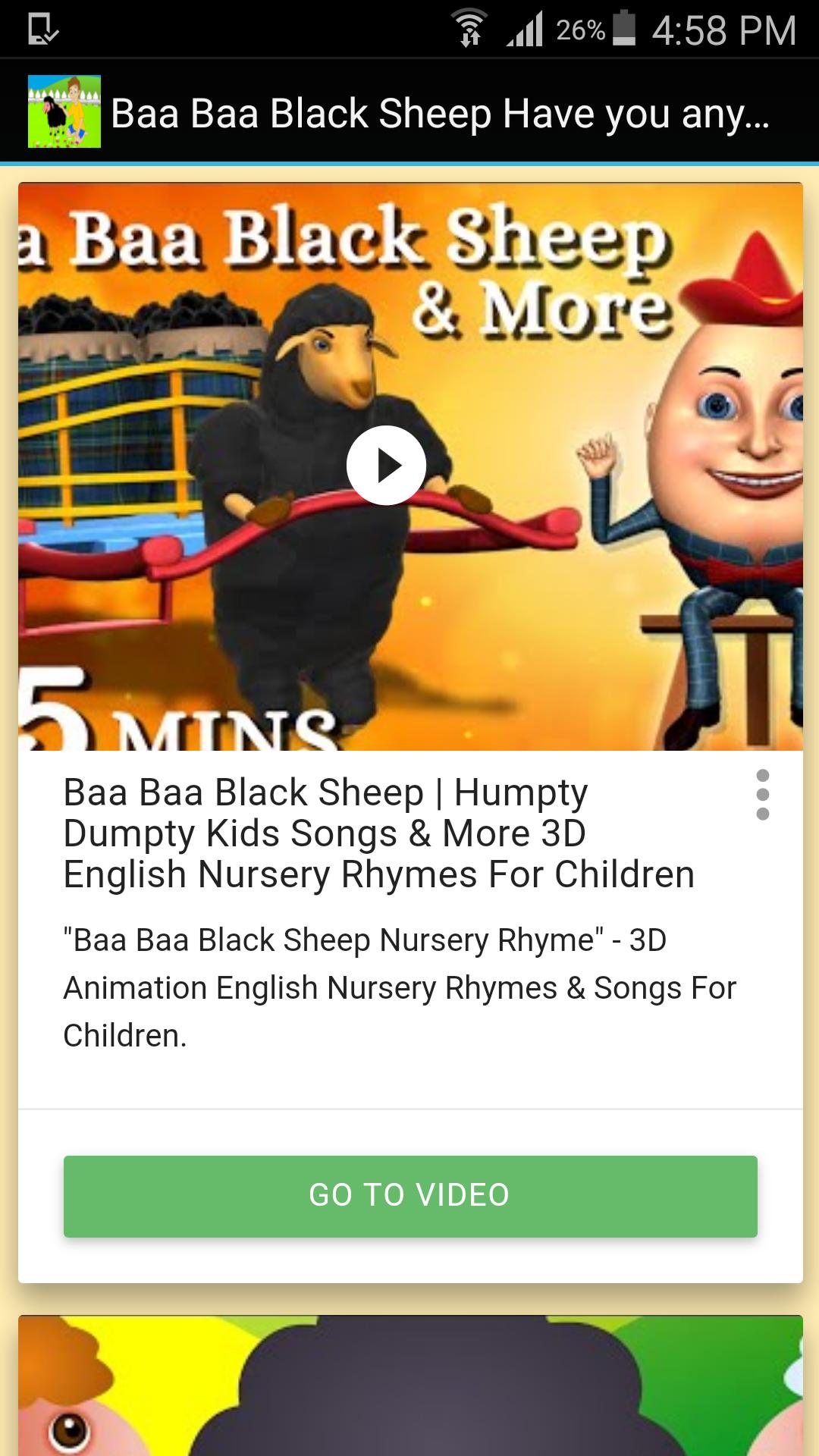 Ba Ba Black Sheep Humpty Dumpt