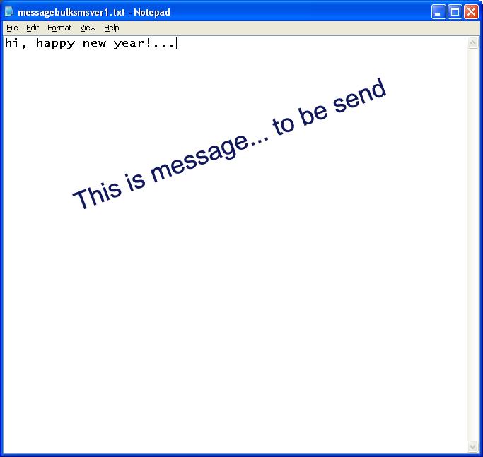 Send Bulk SMS using Text files