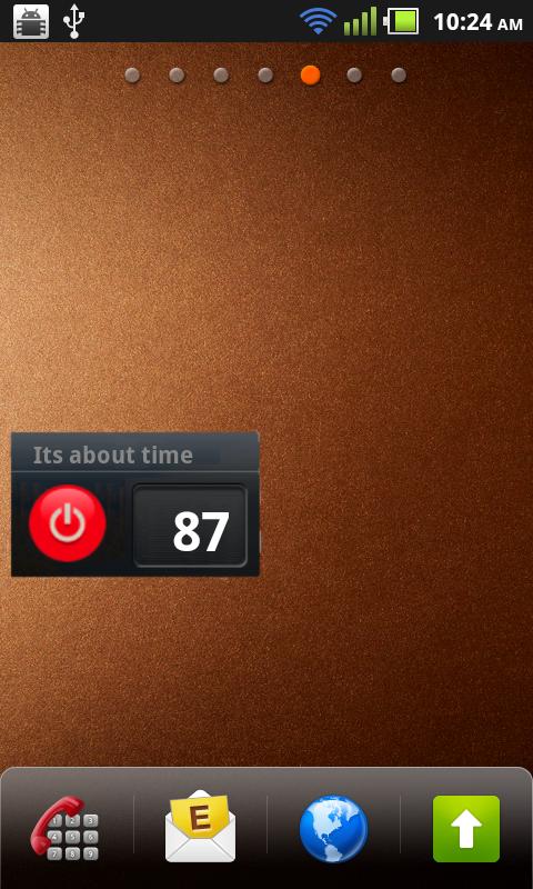 Shutdown Timer widget