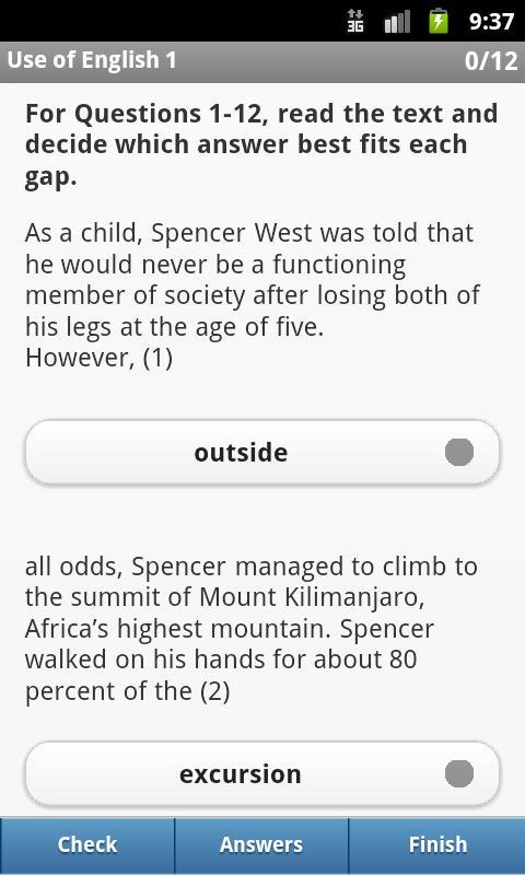 FCE Reading & Use of English