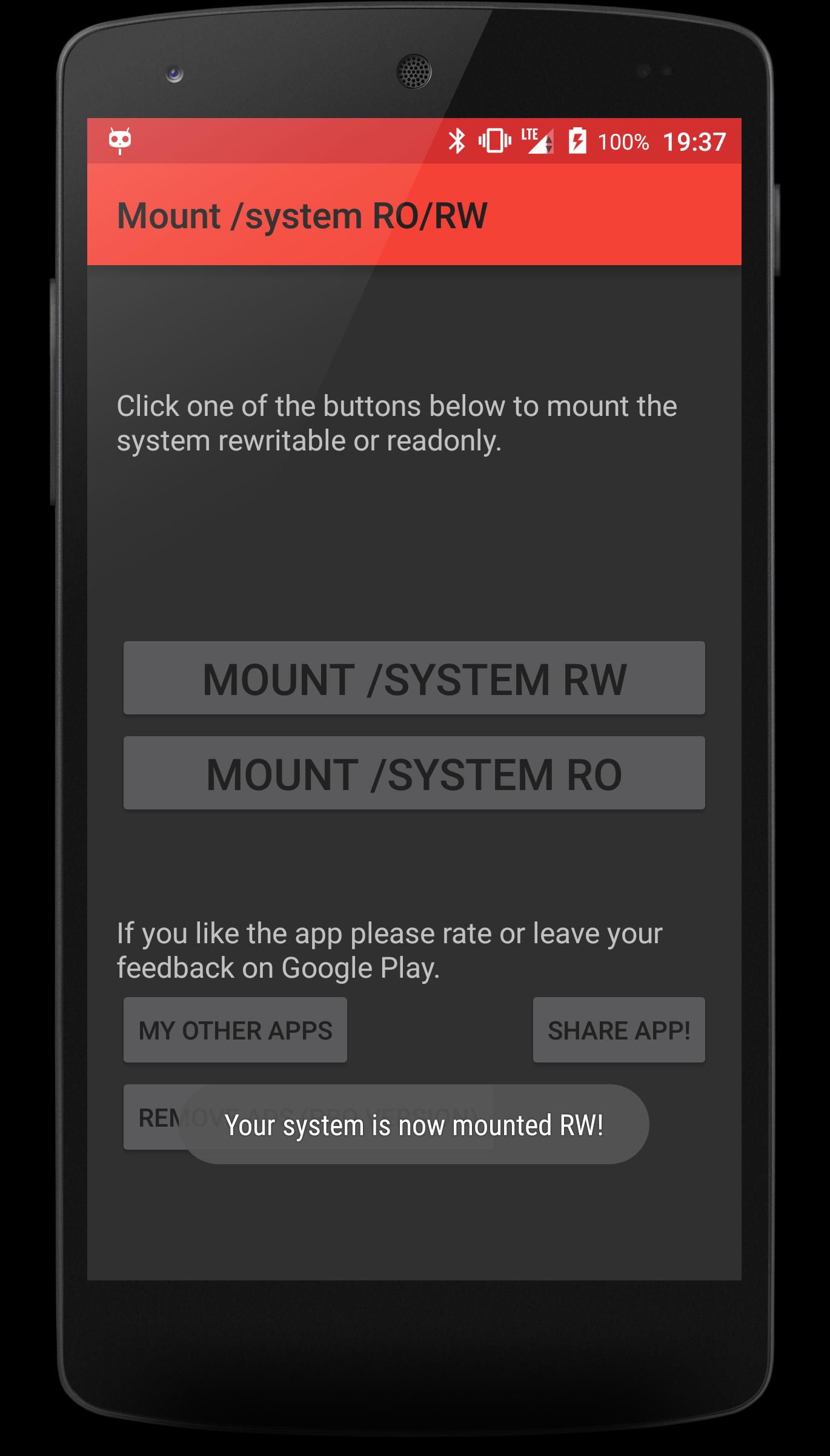 Mount /system RO/RW [ROOT]