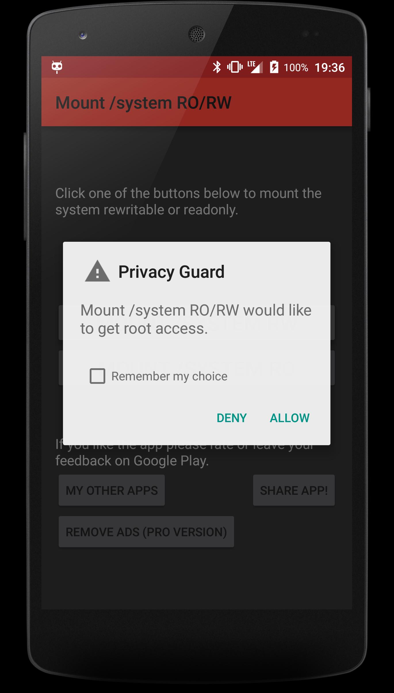 Mount /system RO/RW [ROOT]