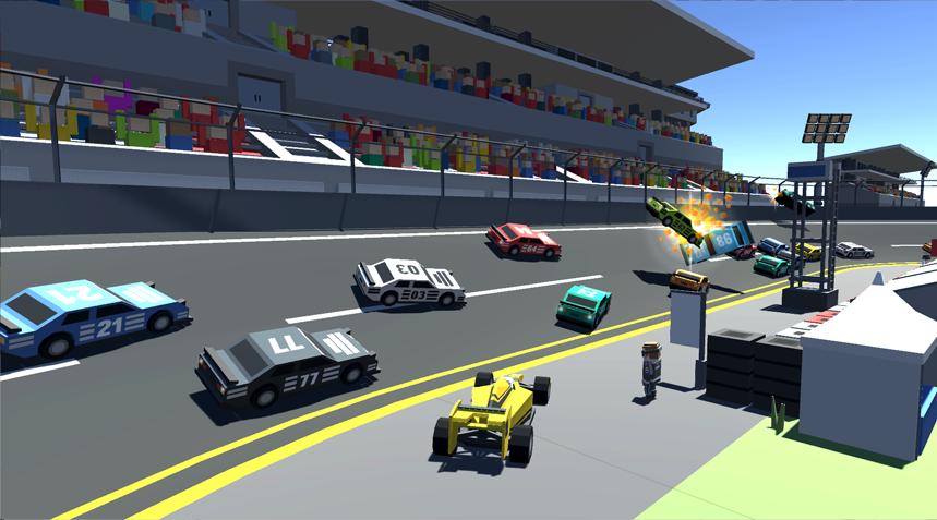 Block Car Racing 3D