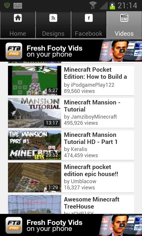 Building Designs For MCPE