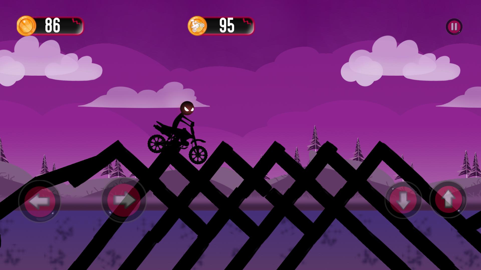 stickman jungle motobike race
