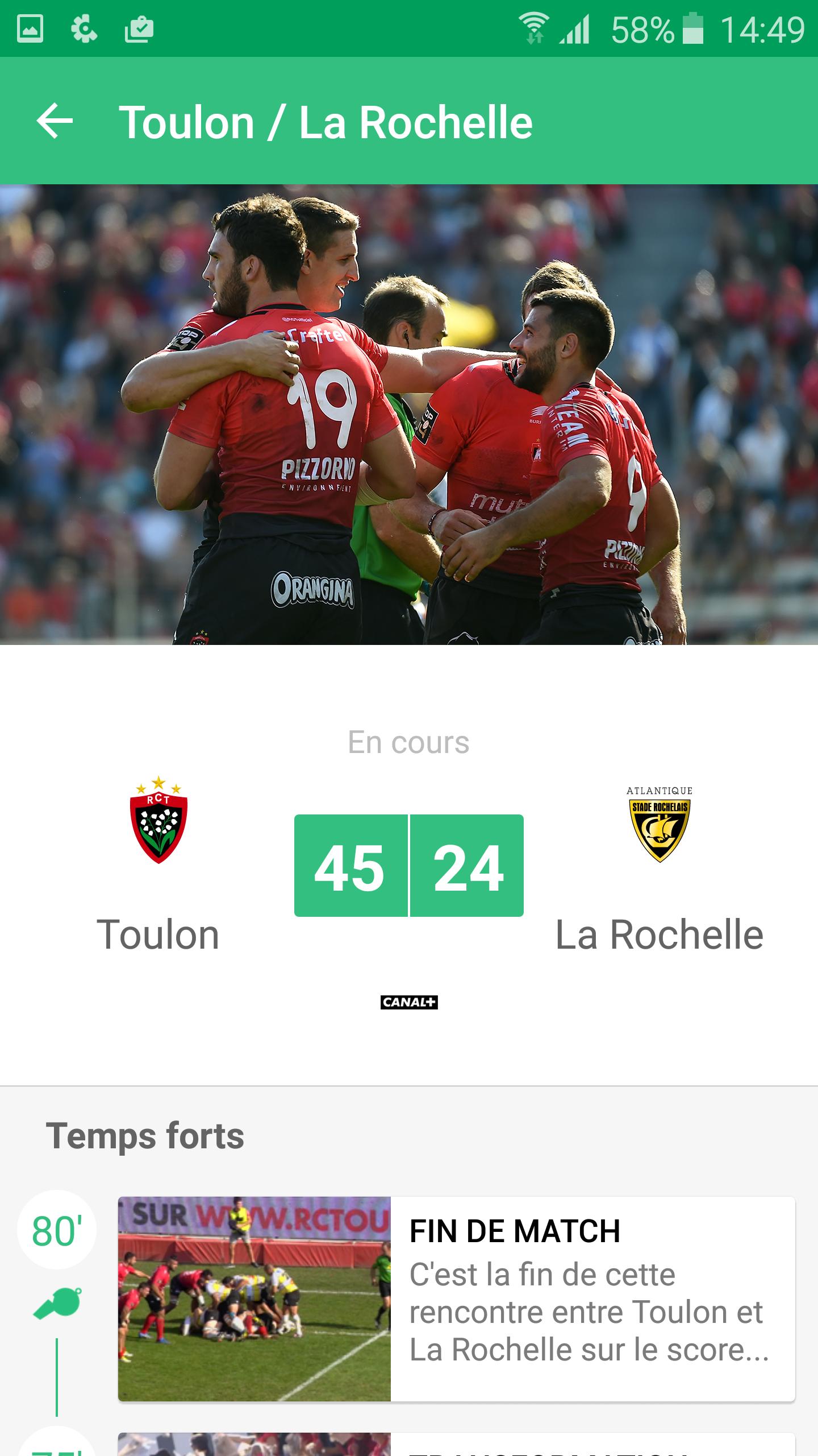 CANAL Rugby App