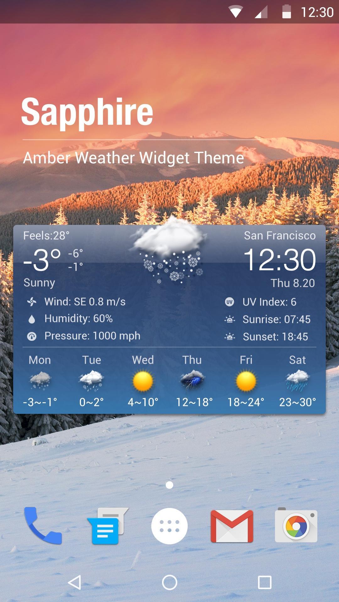 Clock & Weather Widget Free