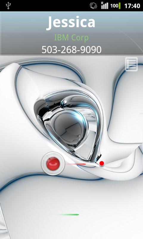 Rocket Caller ID Light Theme