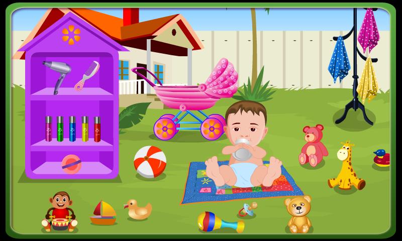 Baby Outdoor Bathing