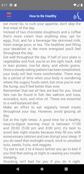 How to Be Healthy
