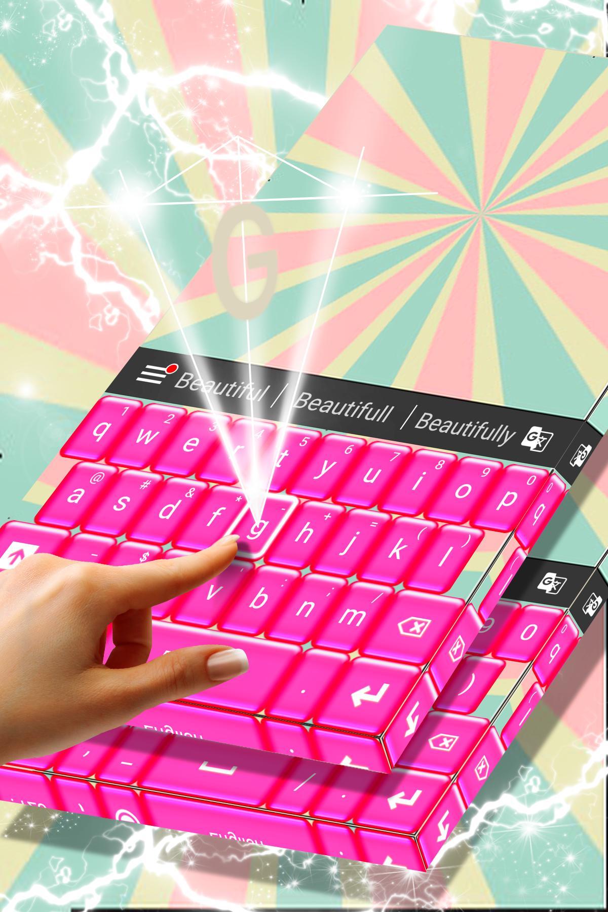 Pink Candy Theme for Keyboard