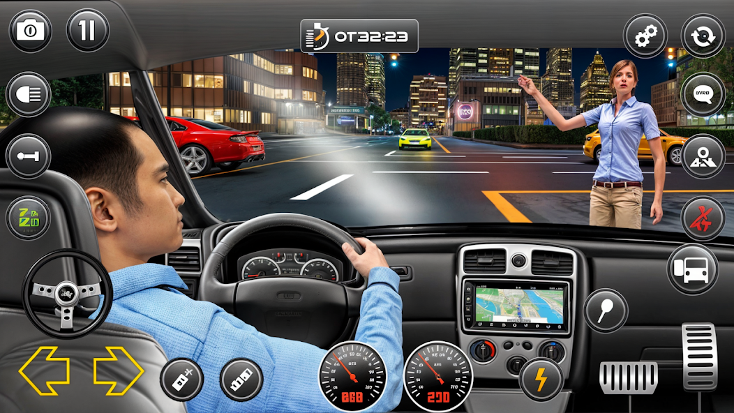 Crazy Car Taxi Simulator