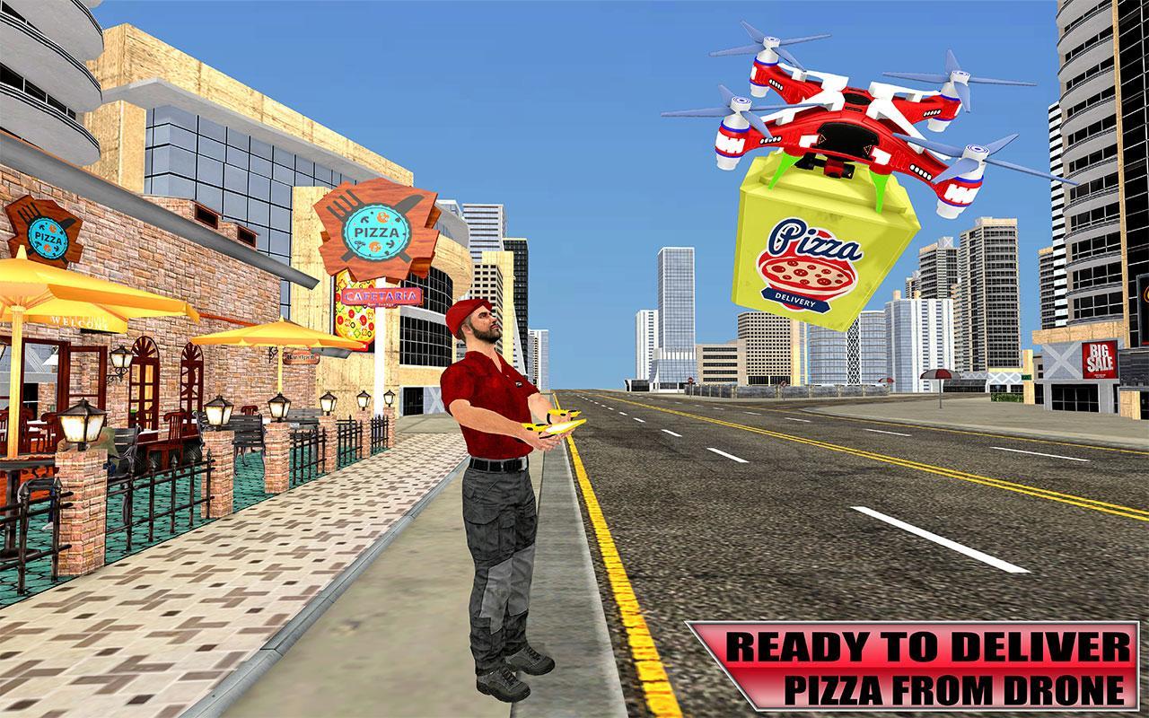 Pizza Delivery City Drone Simulator