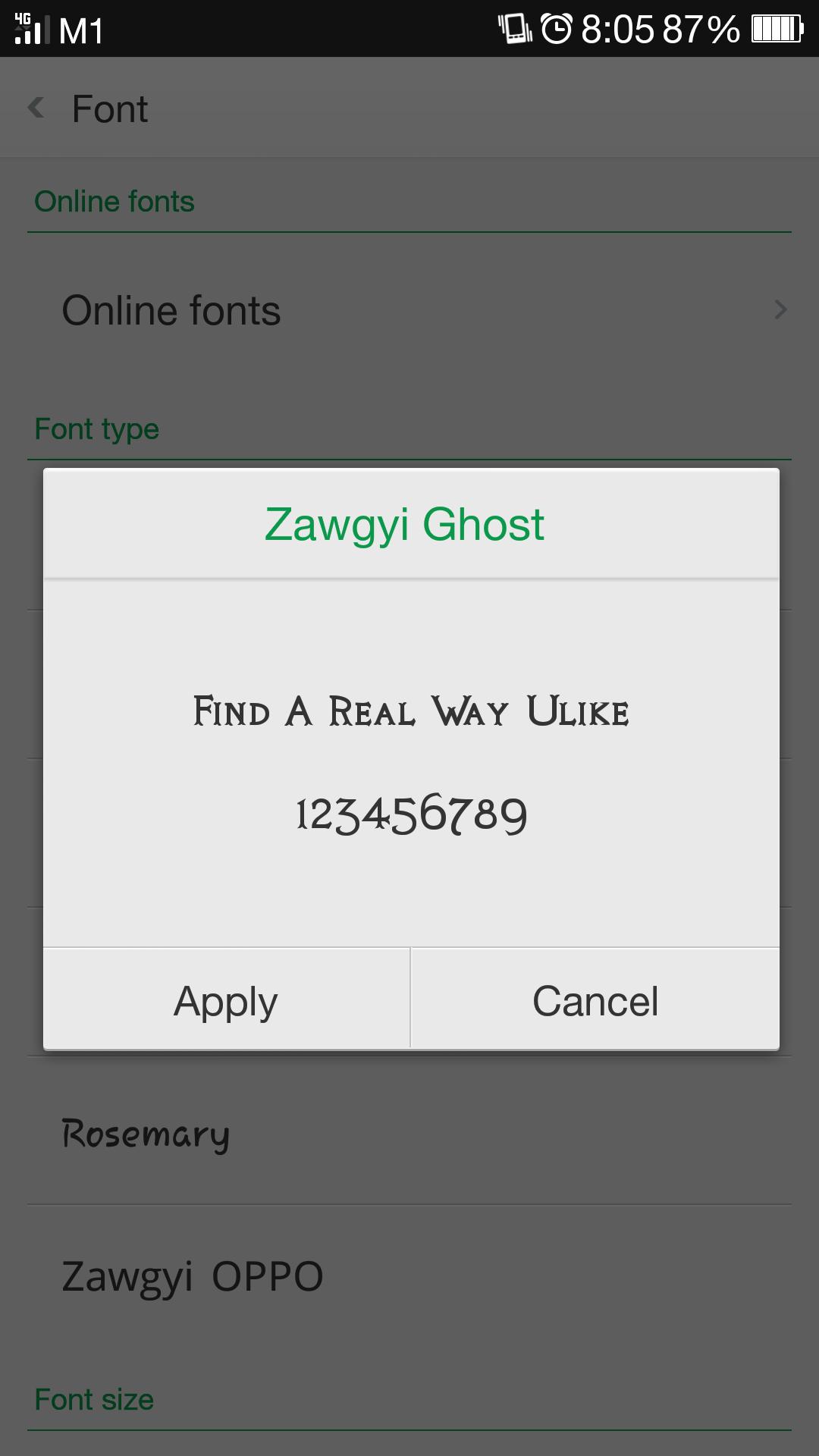 Zawgyi Ghost