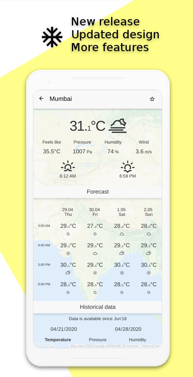 Weather Map & Historical Data