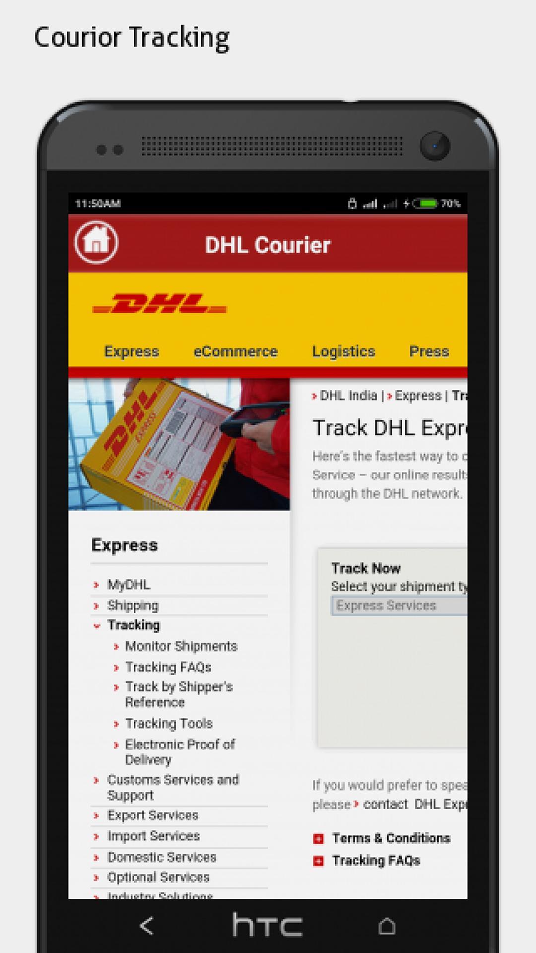 Courier Tracking App