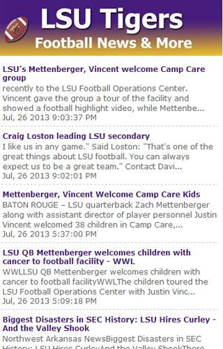 LSU Football News