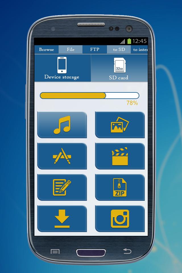 Phone to SD Card Sender