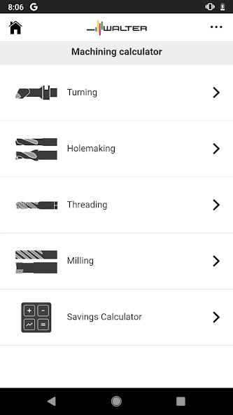 Walter Machining Calculator