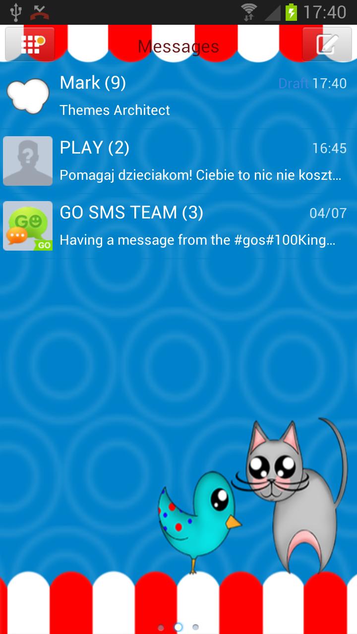Cute Animals - GO SMS Theme