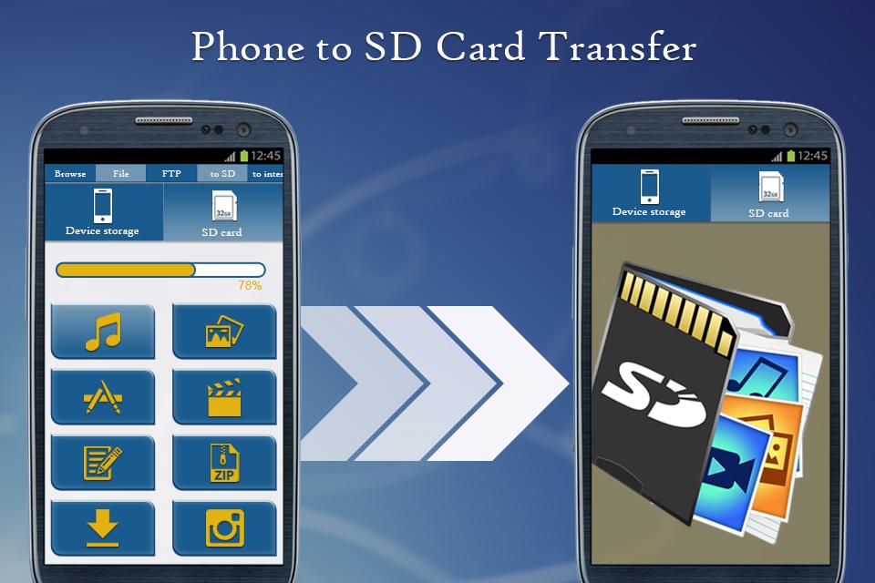 Phone to SD Card Sender