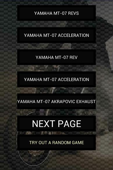 Engine sounds of MT-07